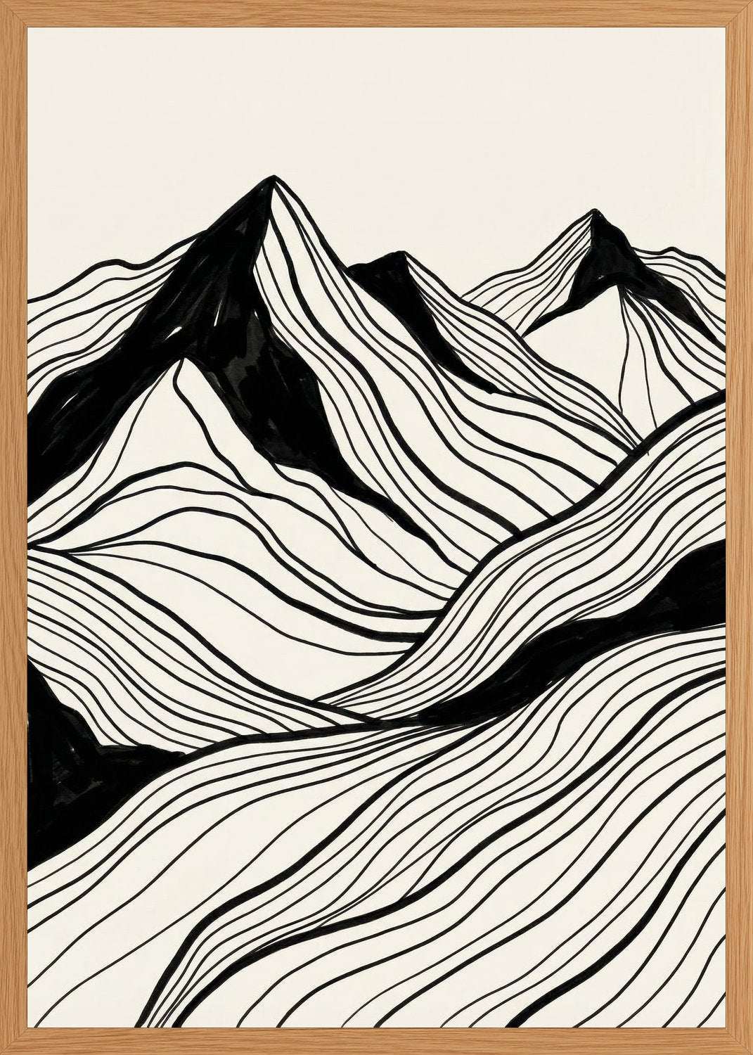 Poster in oak frame