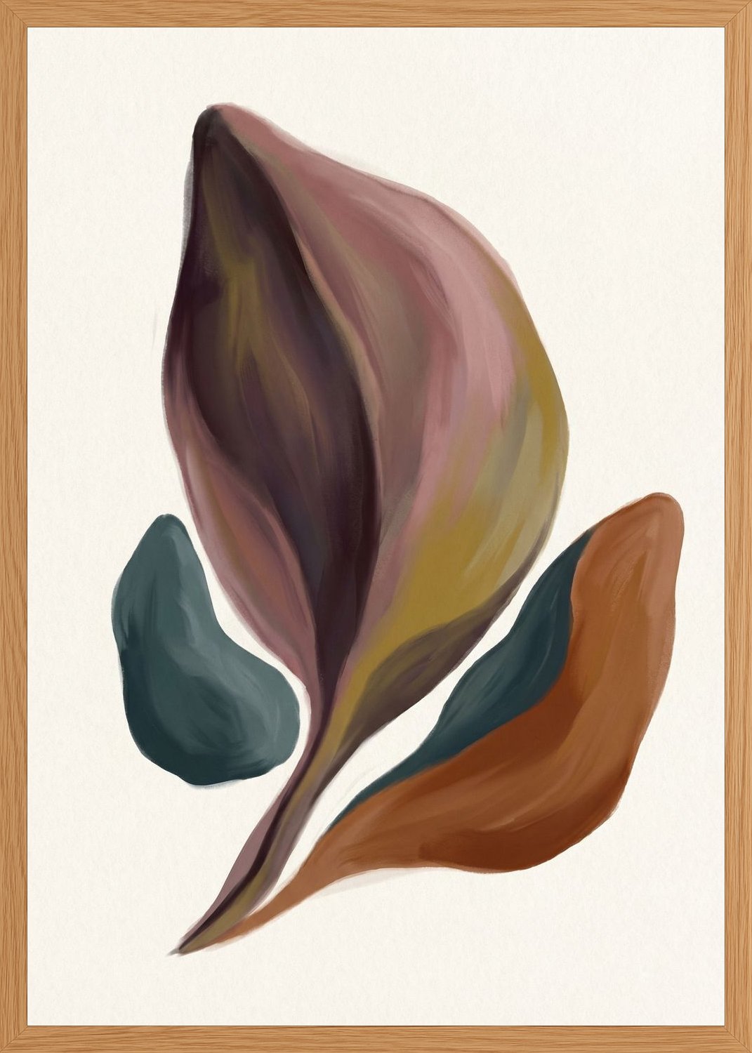 Poster in oak frame