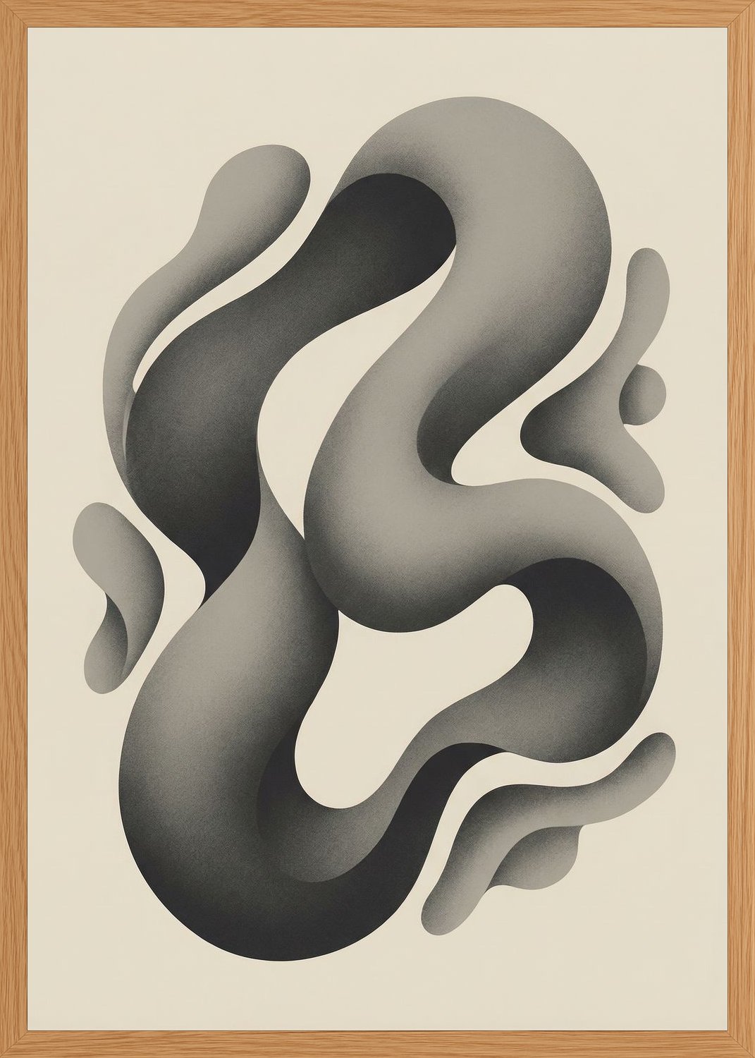 Poster in oak frame