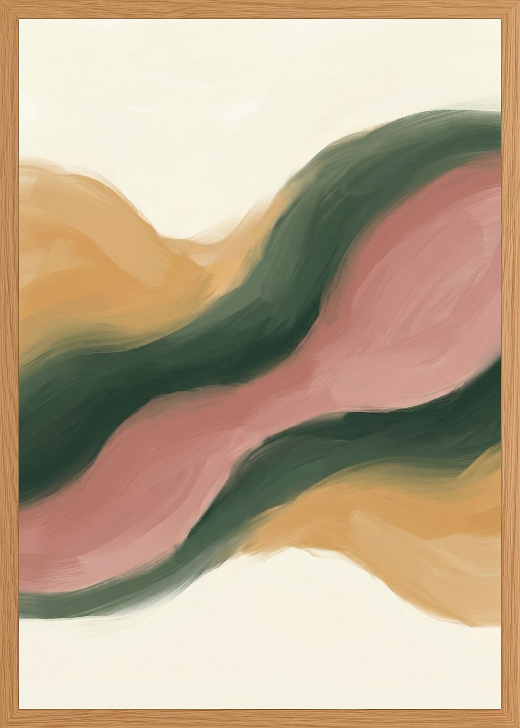 Poster in oak frame