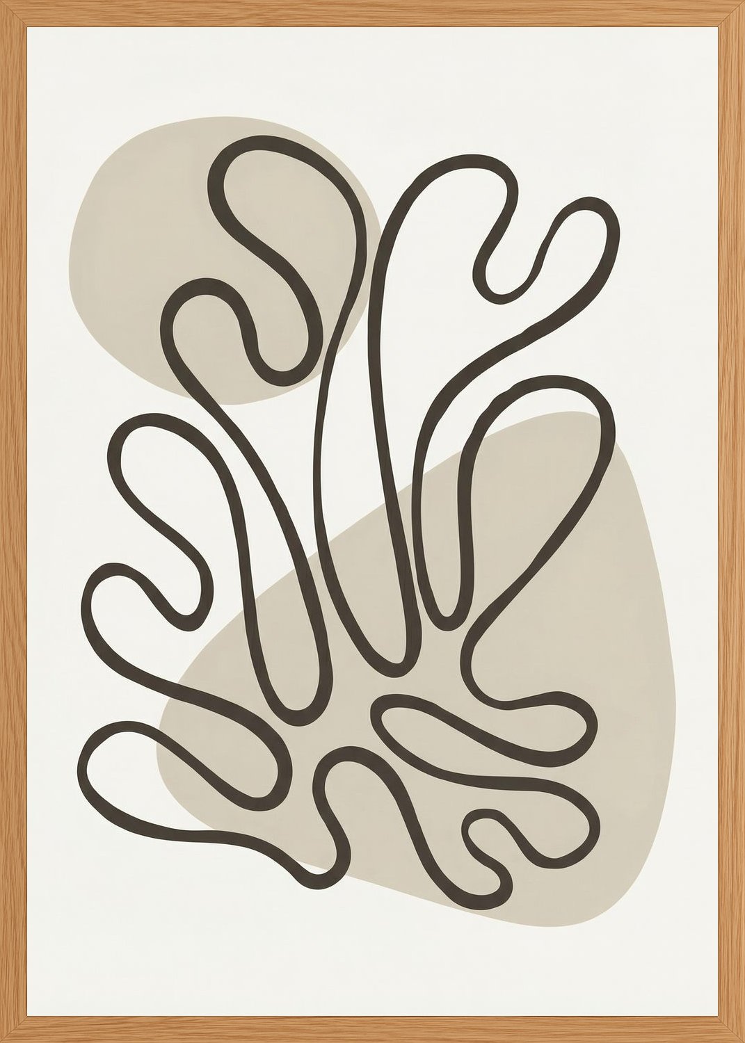 Poster in oak frame