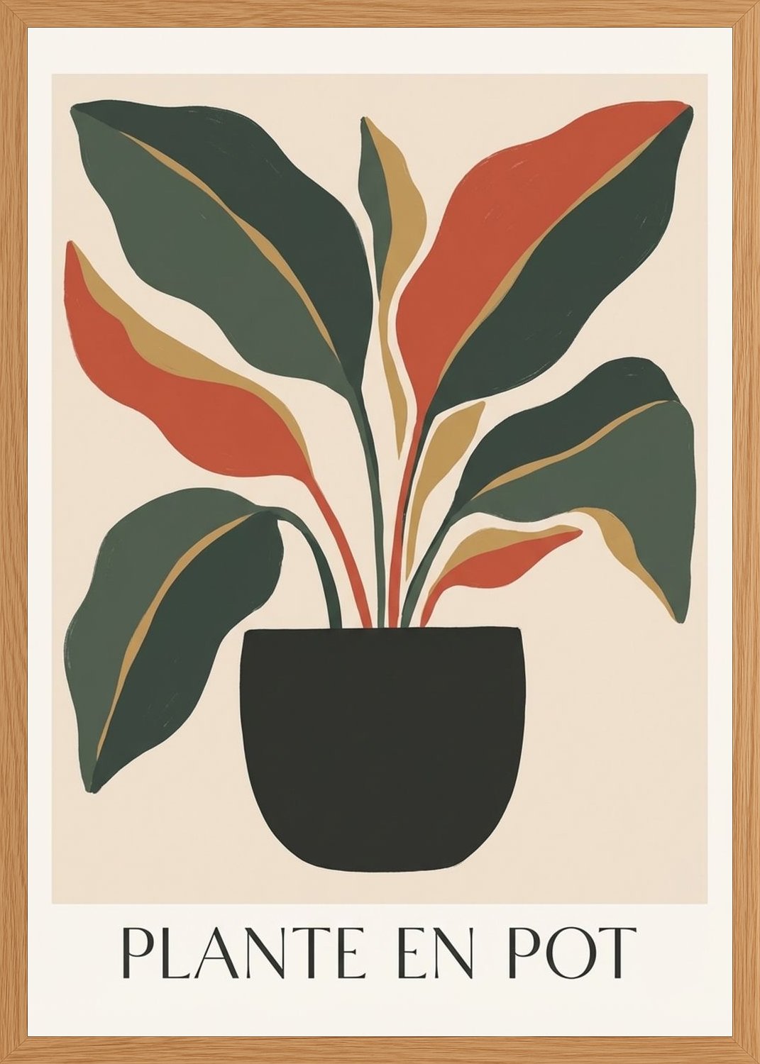 Poster in oak frame