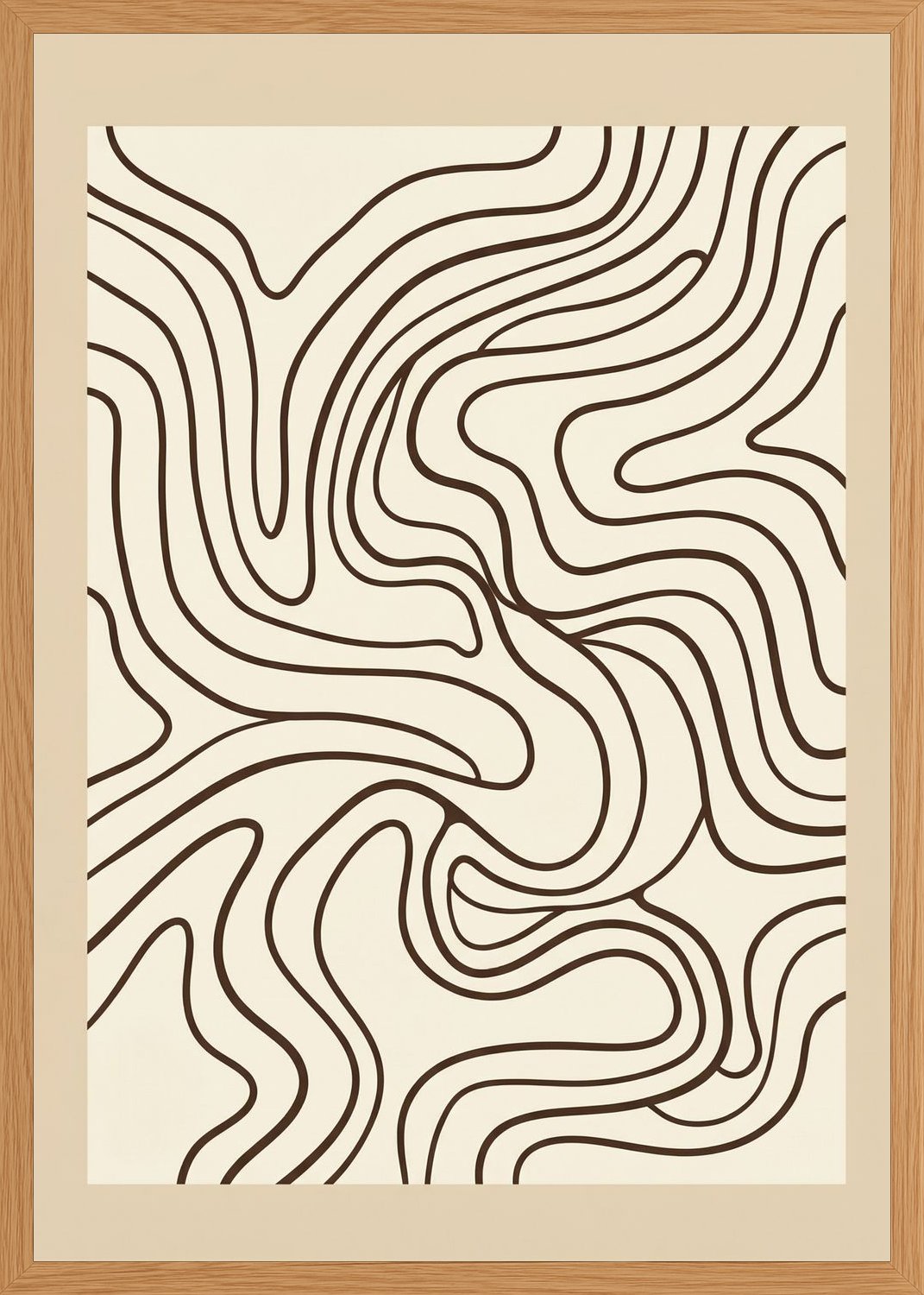 Poster in oak frame