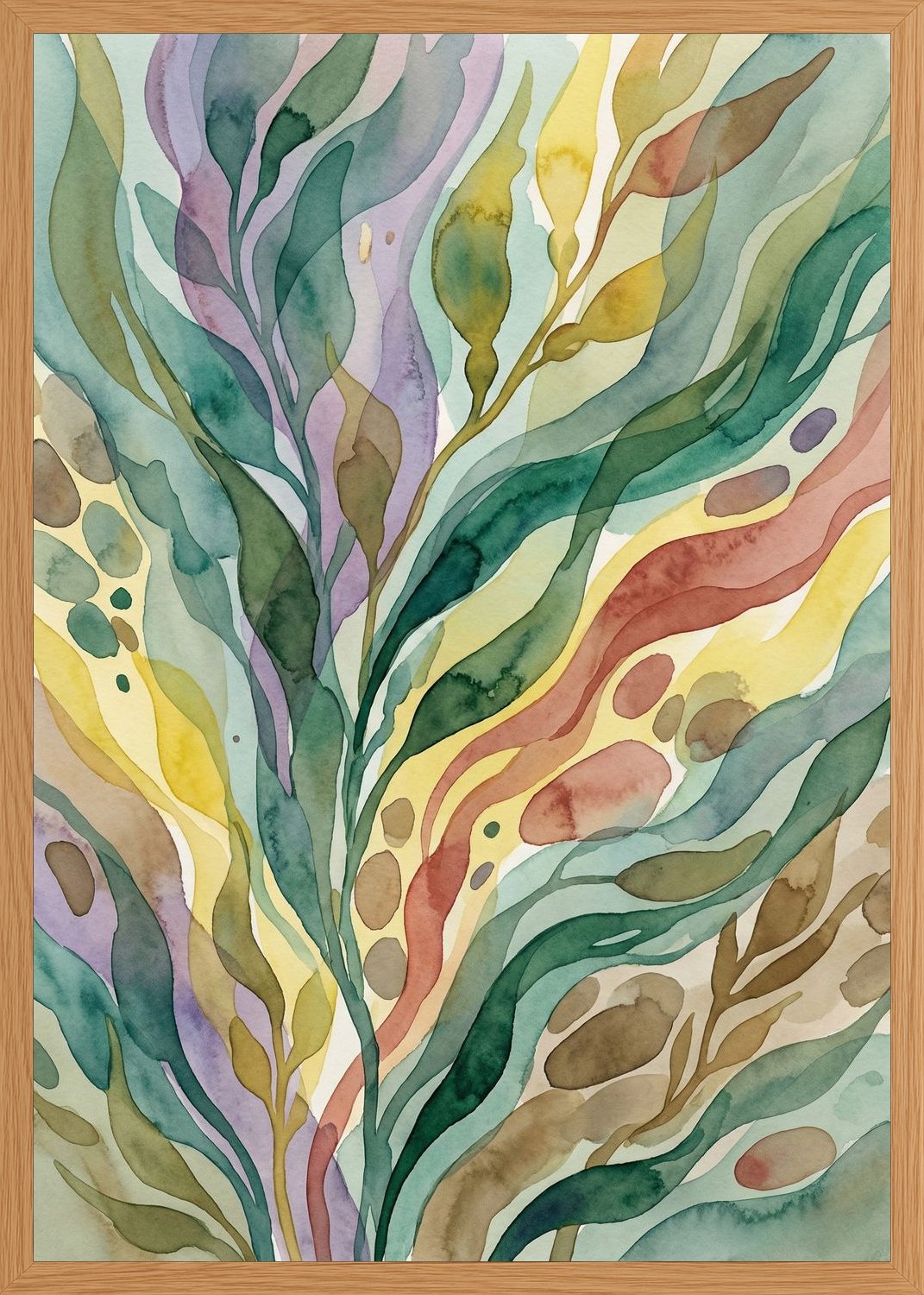 Poster in oak frame