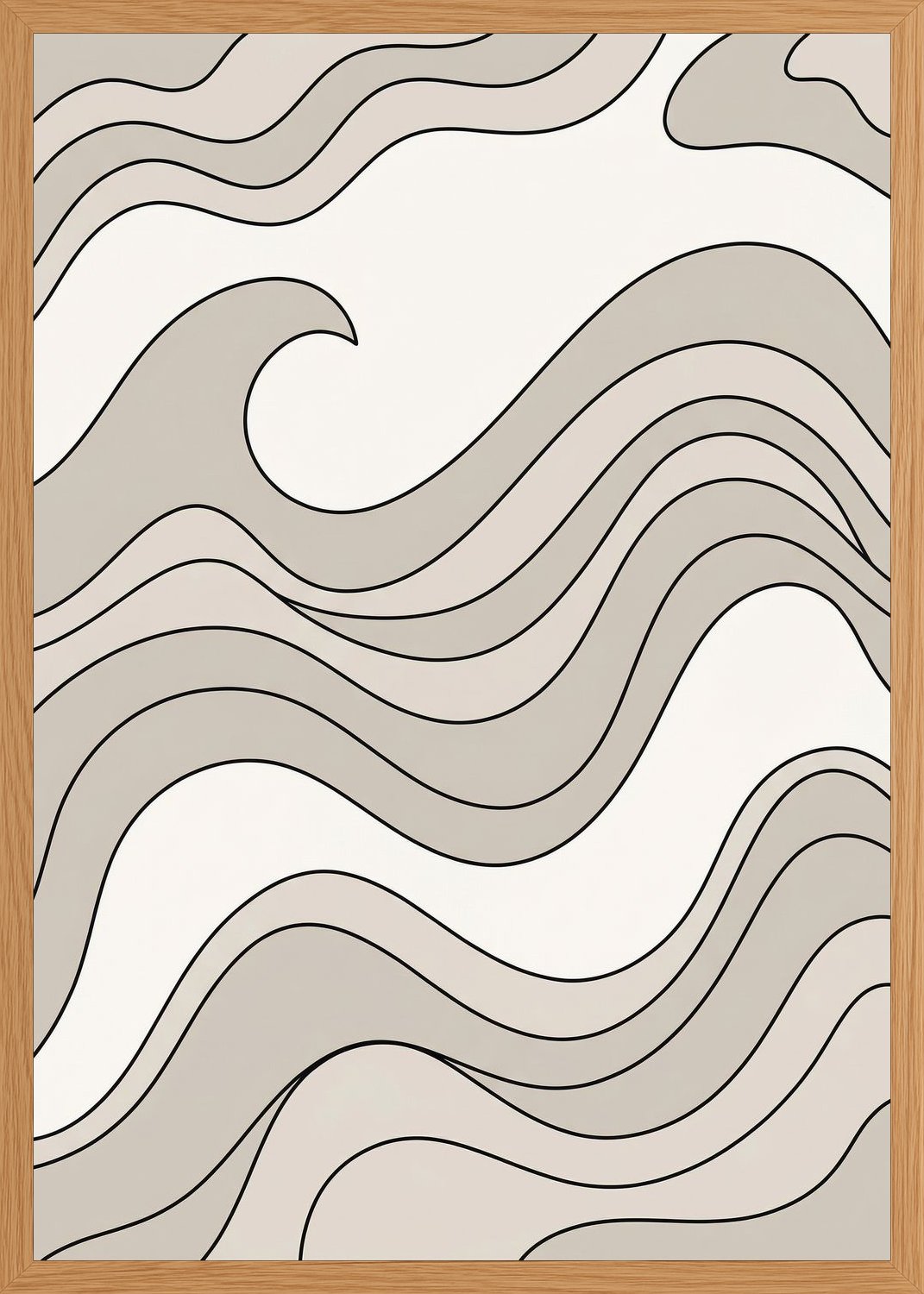 Poster in oak frame