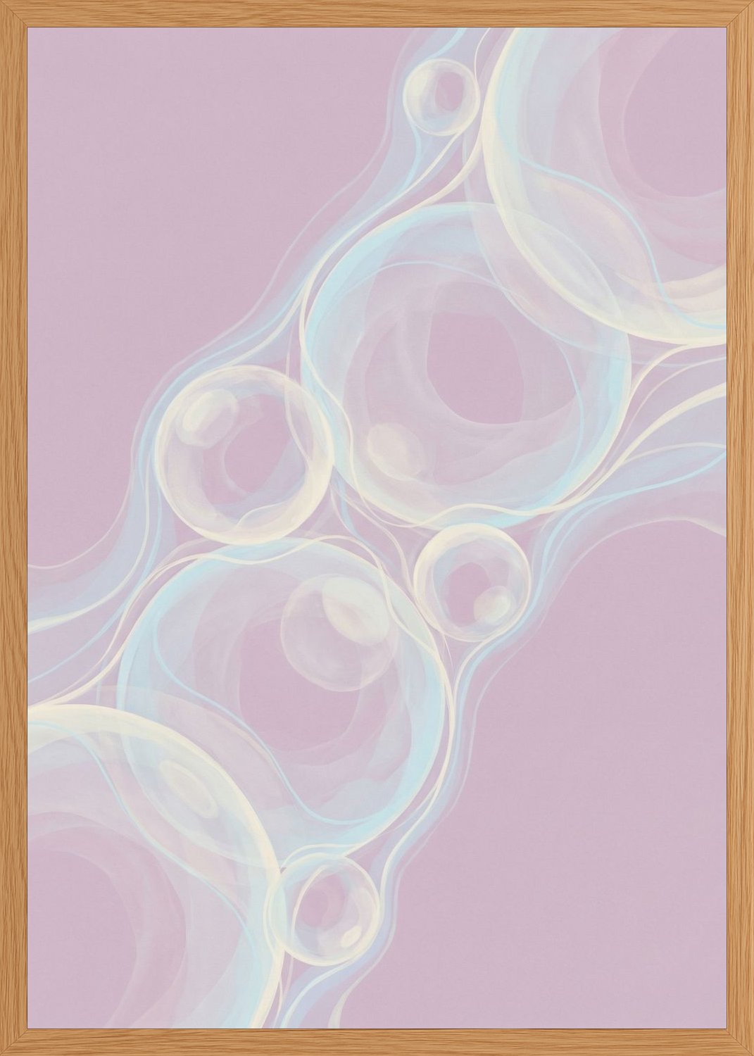 Poster in oak frame