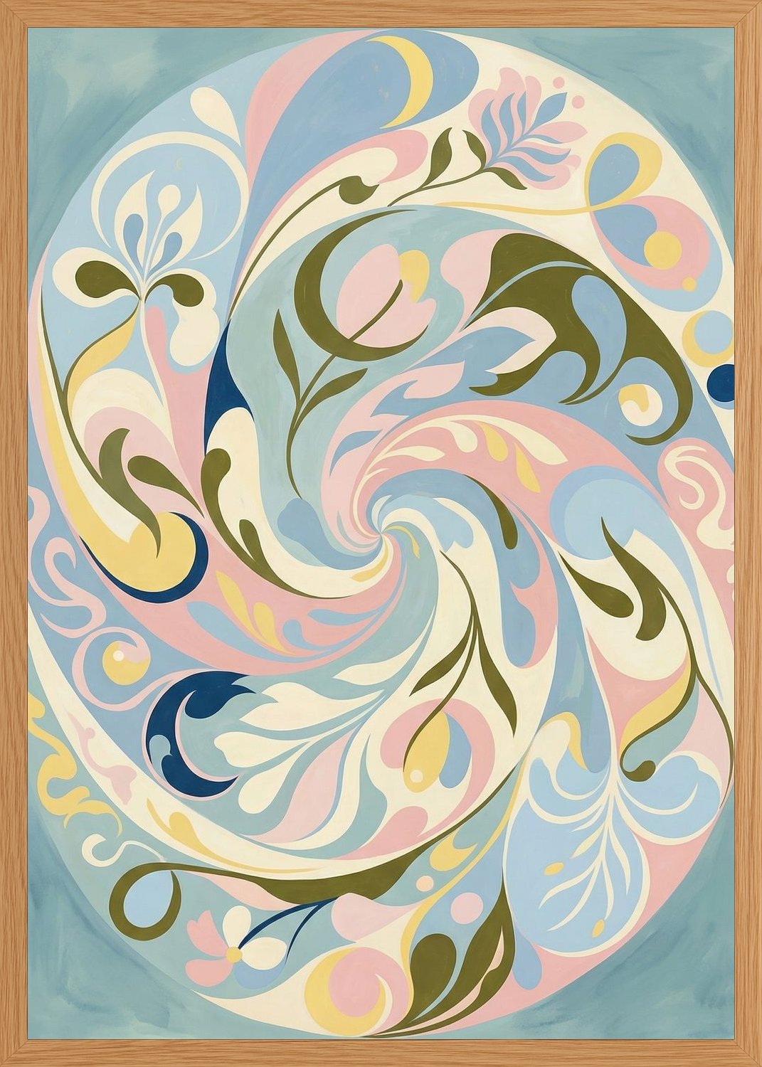 Poster in oak frame