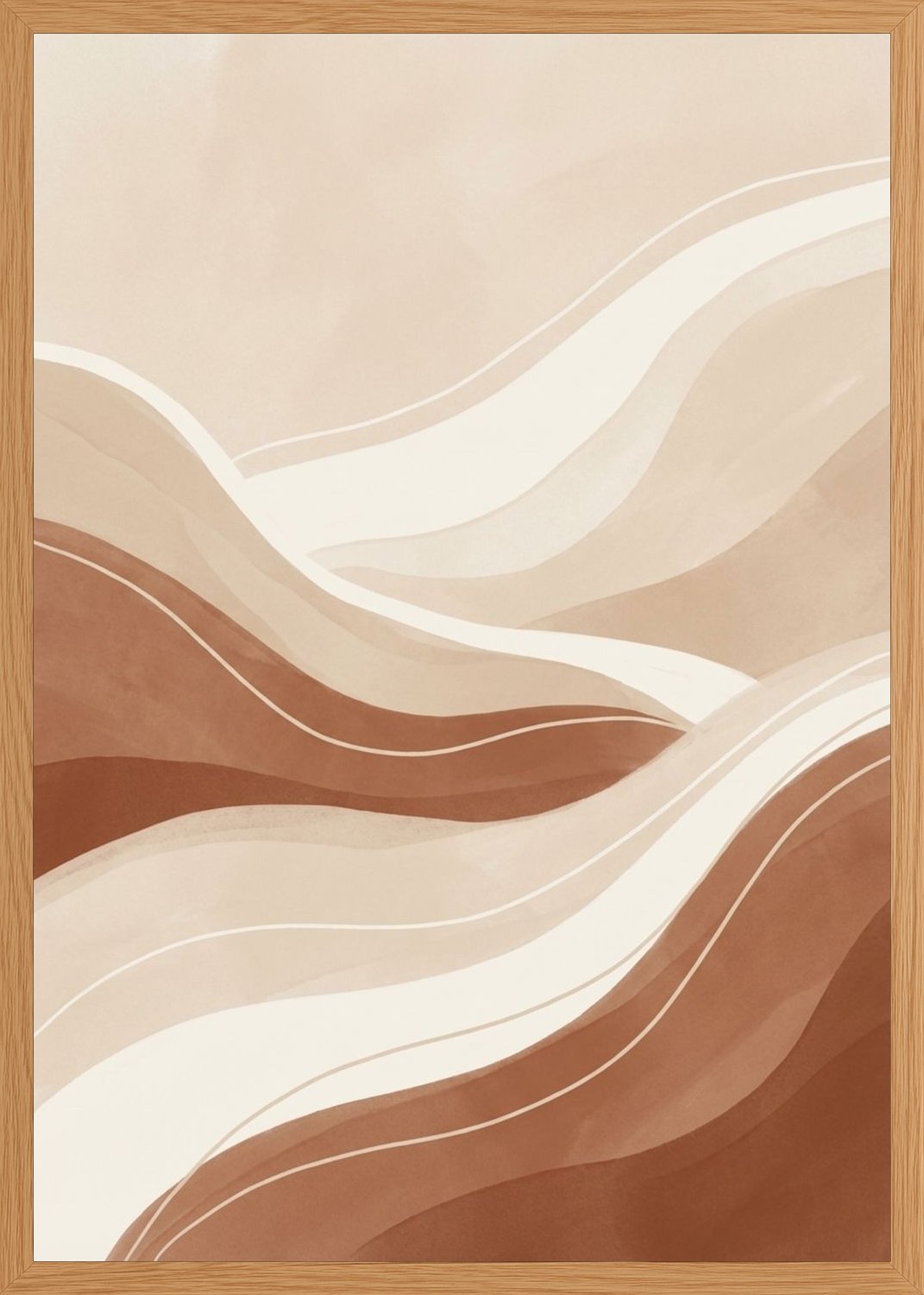 Poster in oak frame