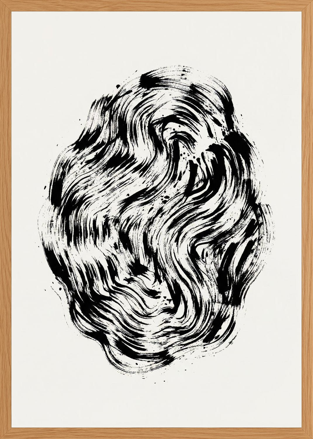 Poster in oak frame