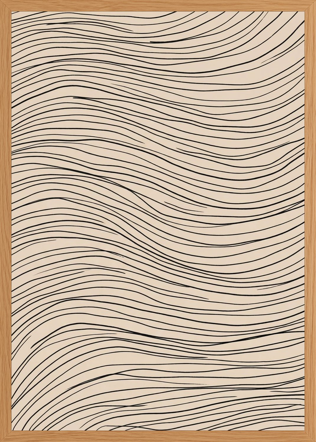 Poster in oak frame