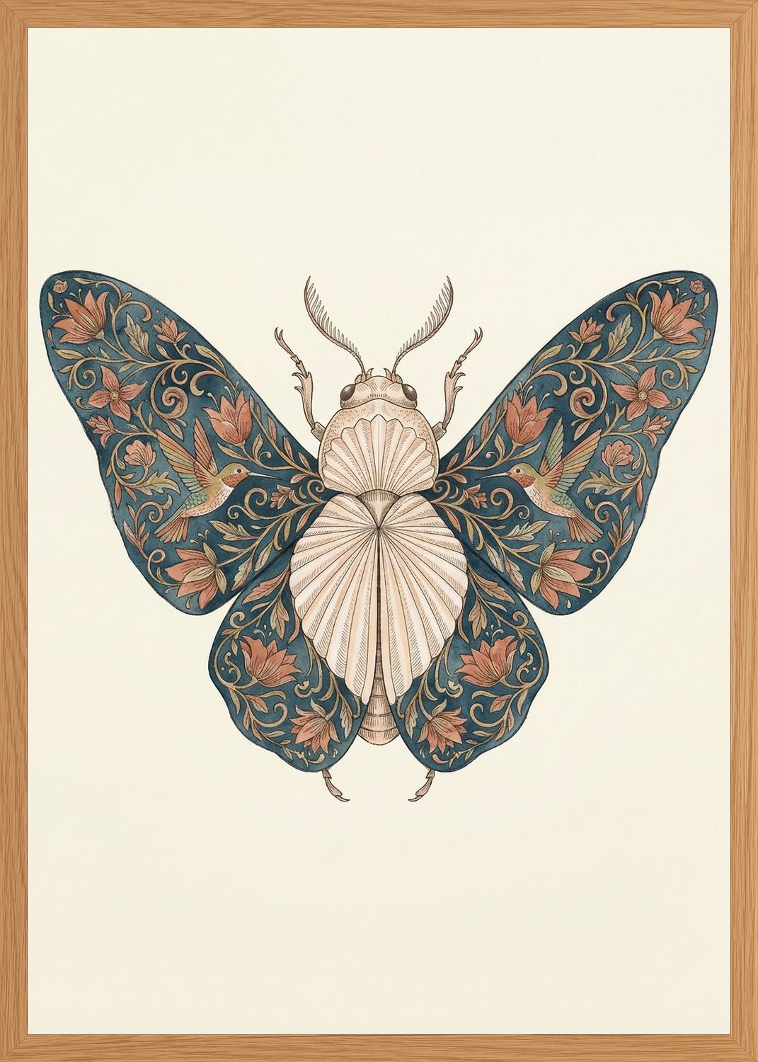 Poster in oak frame