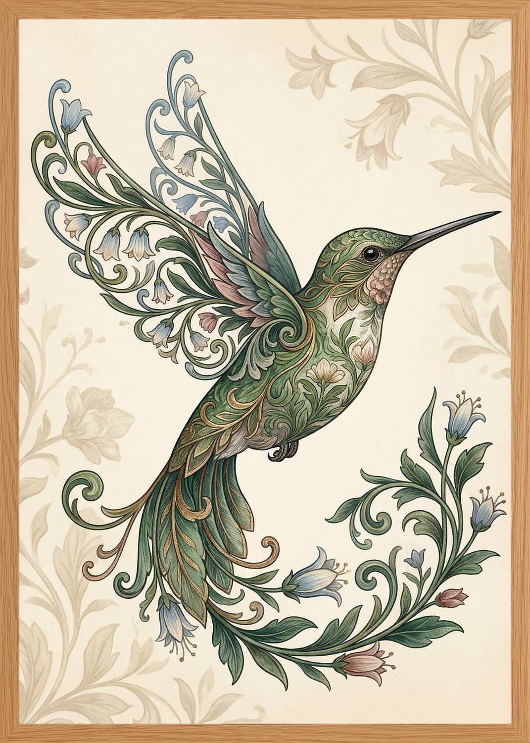 Poster in oak frame