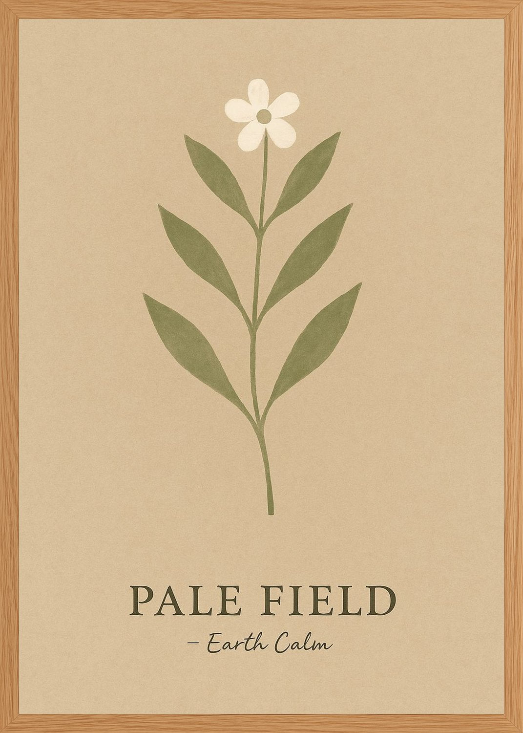 Poster in oak frame