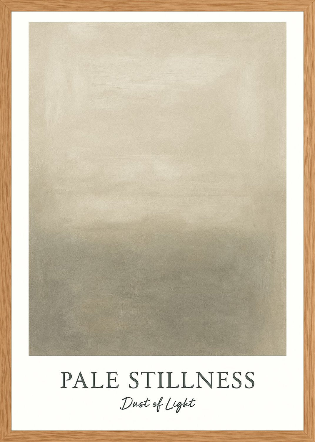 Poster in oak frame