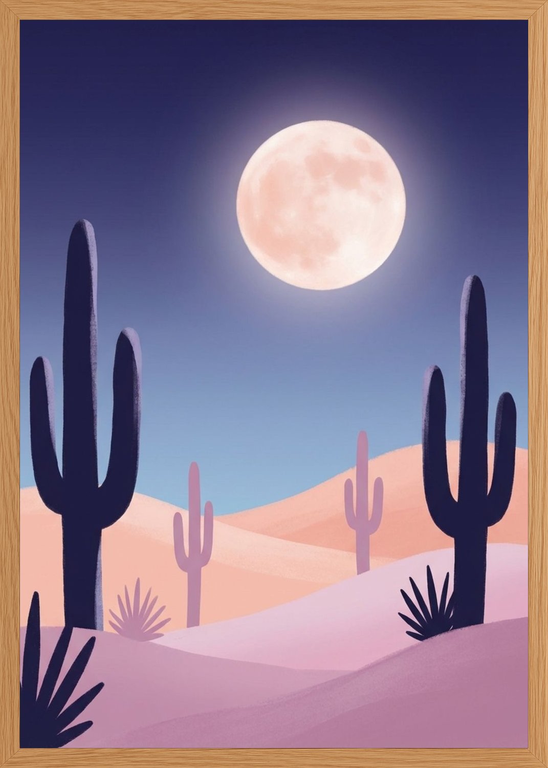 Poster in oak frame