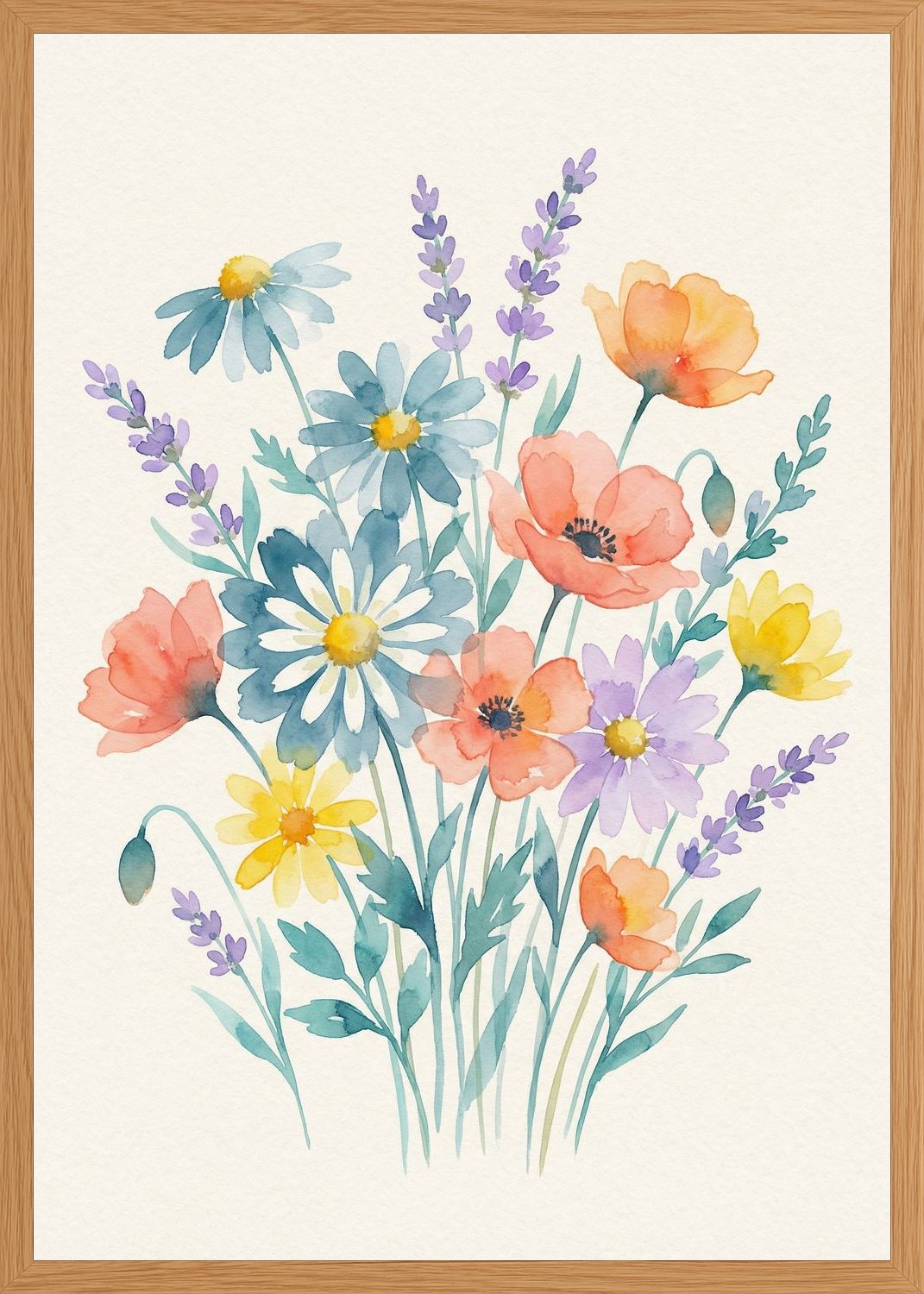 Poster in oak frame