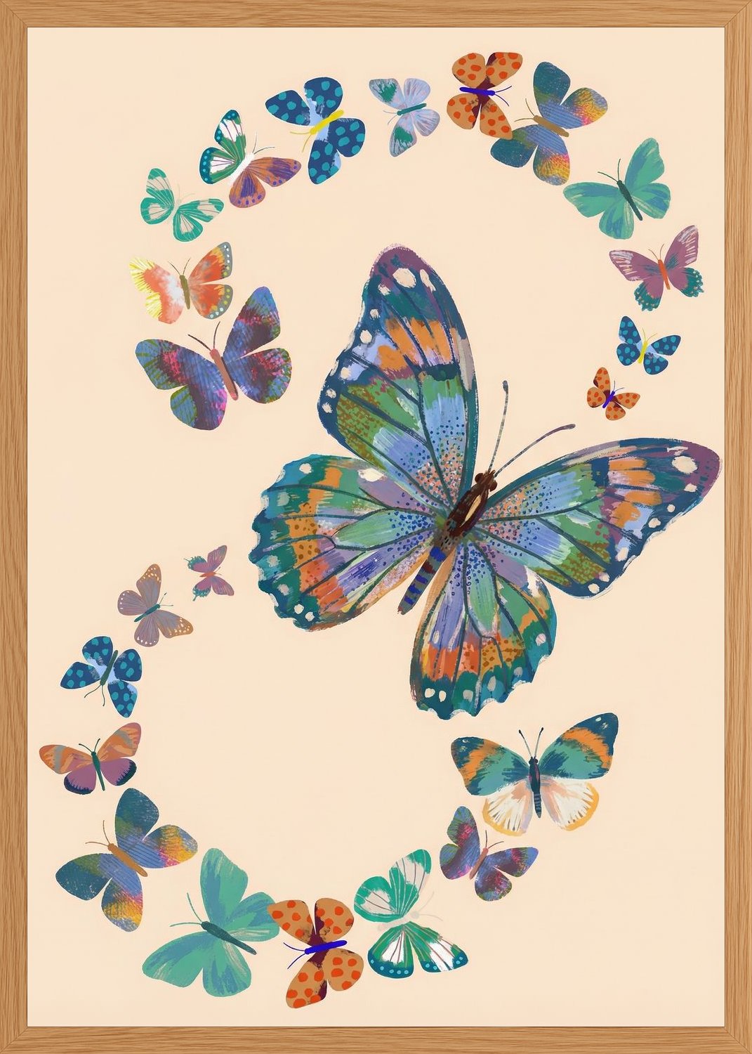 Poster in oak frame