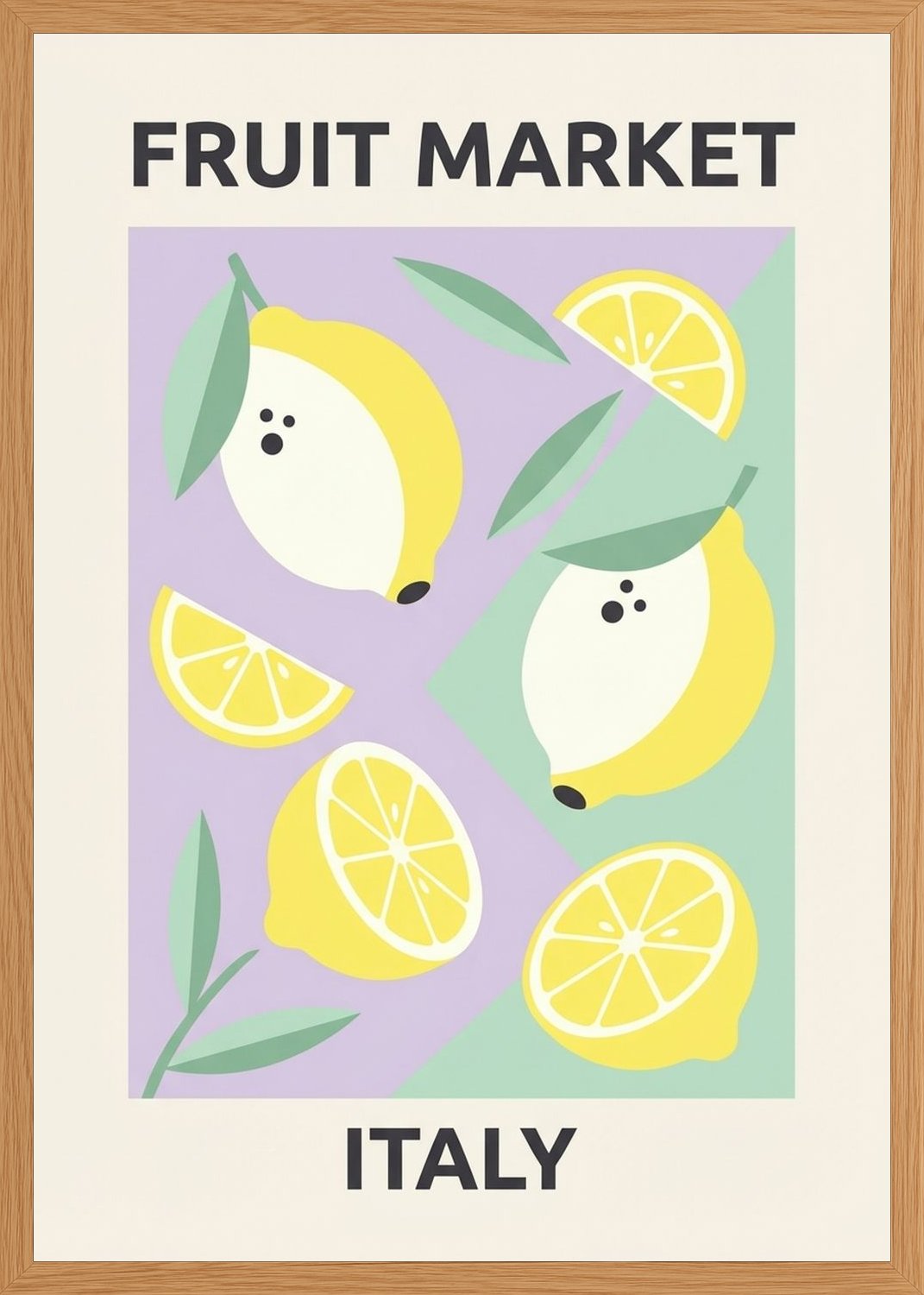 Poster in oak frame