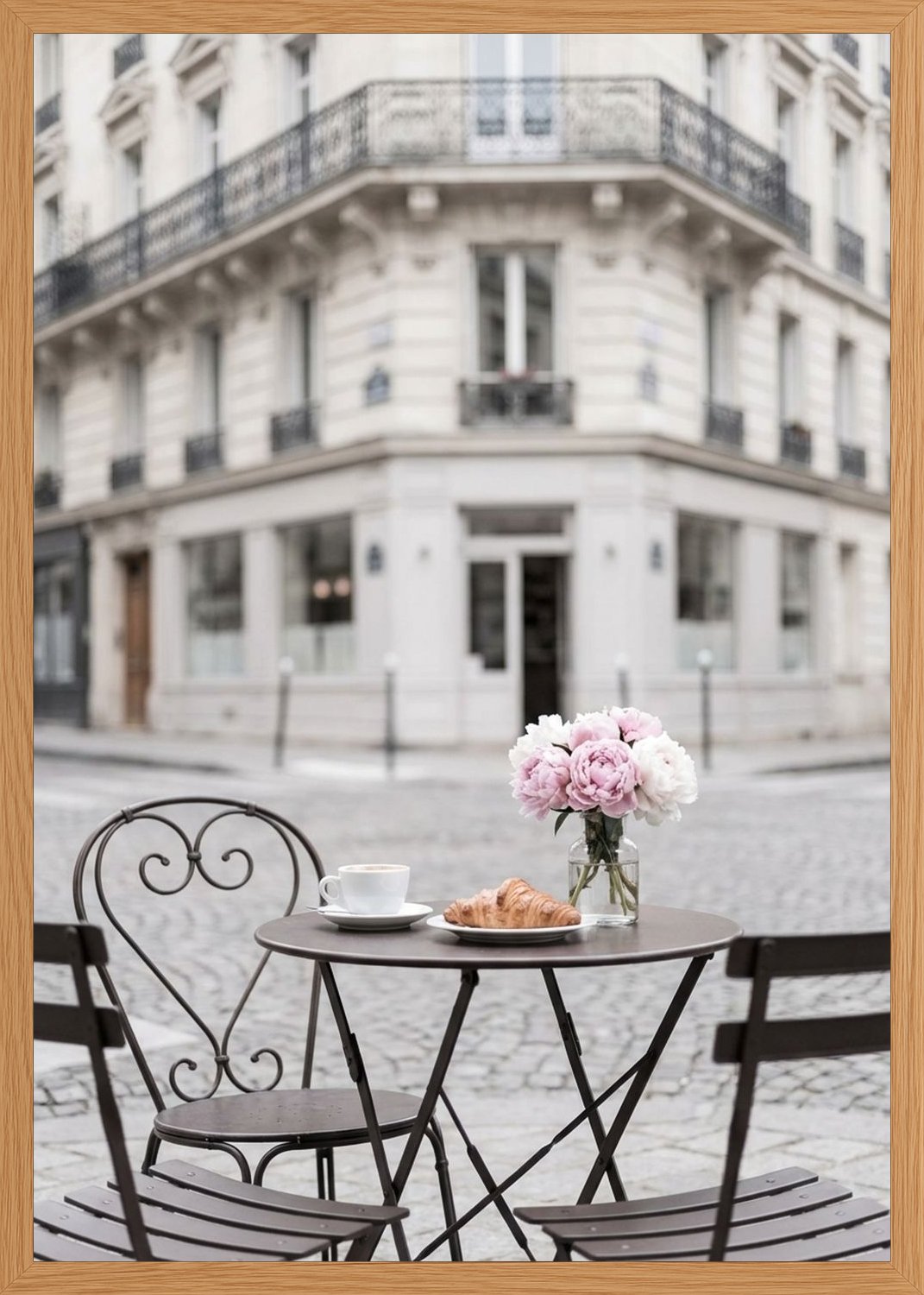 Poster in oak frame