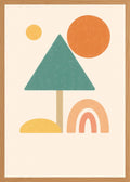 Poster in oak frame