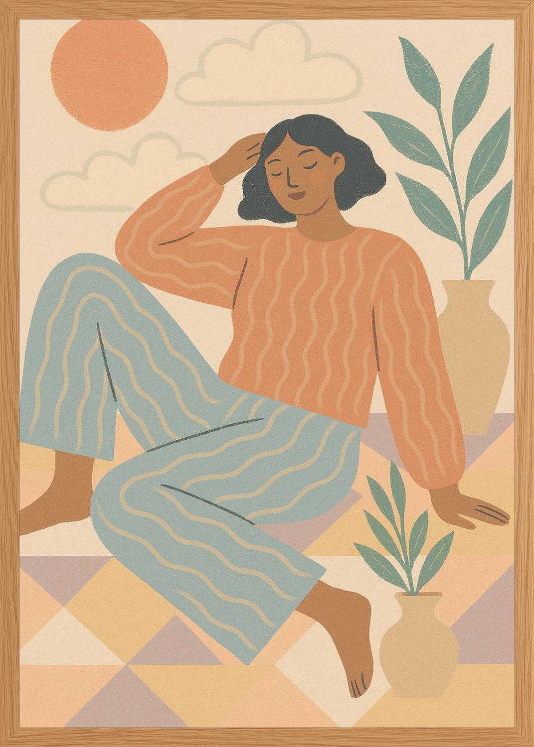 Poster in oak frame