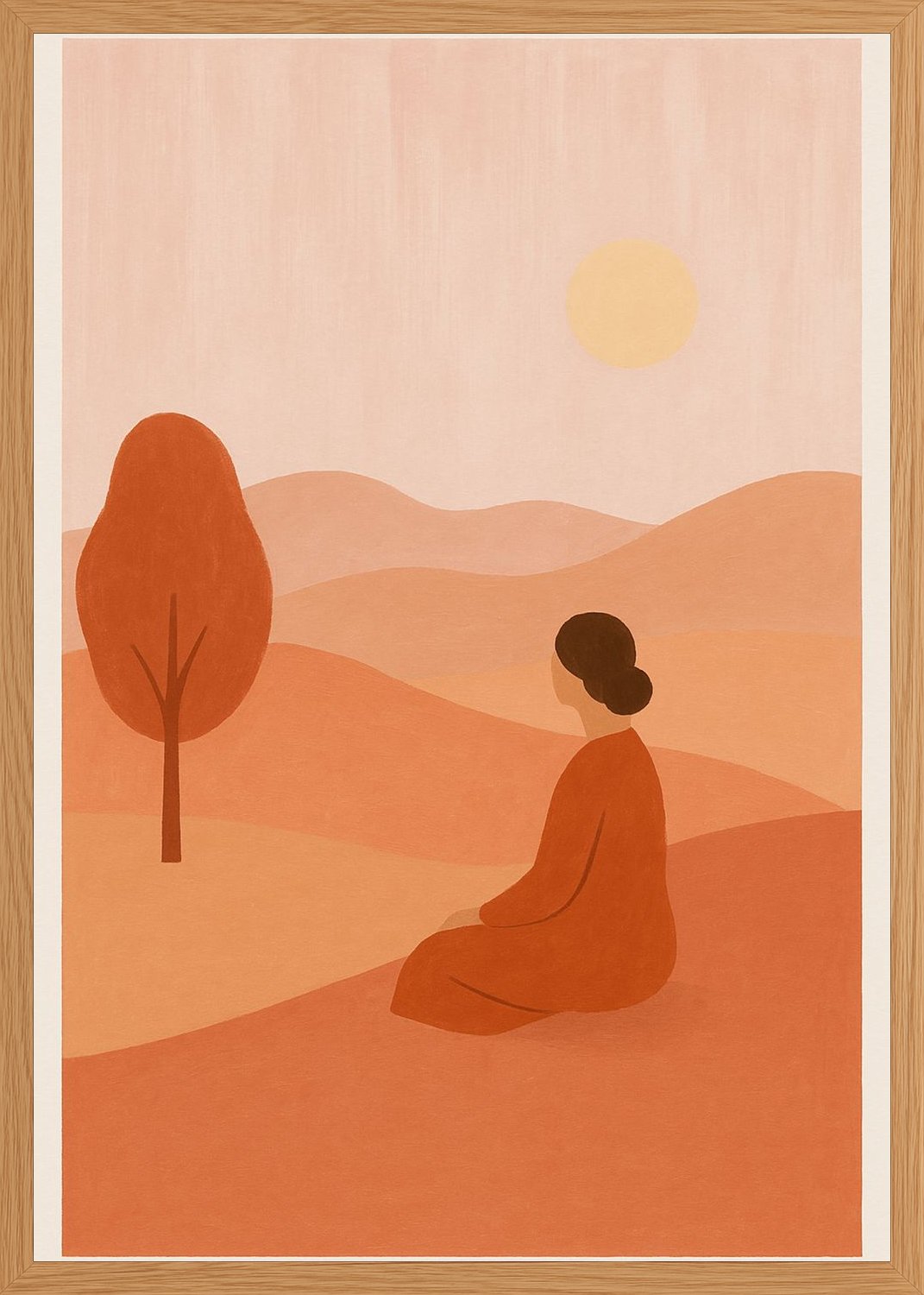 Poster in oak frame