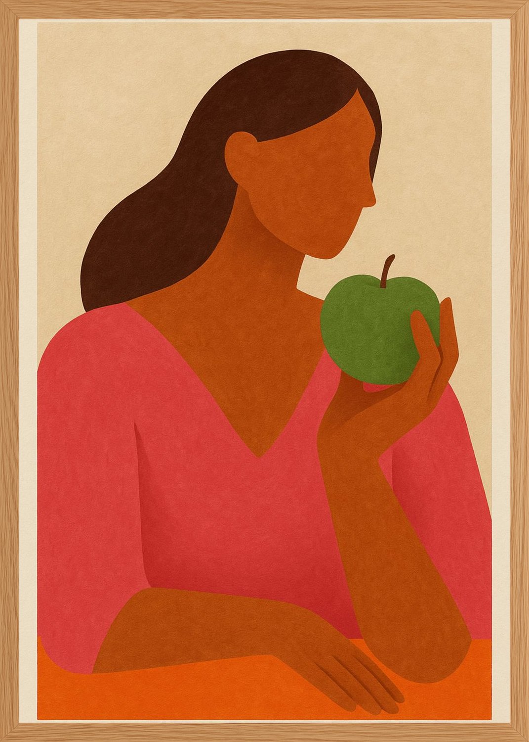 Poster in oak frame