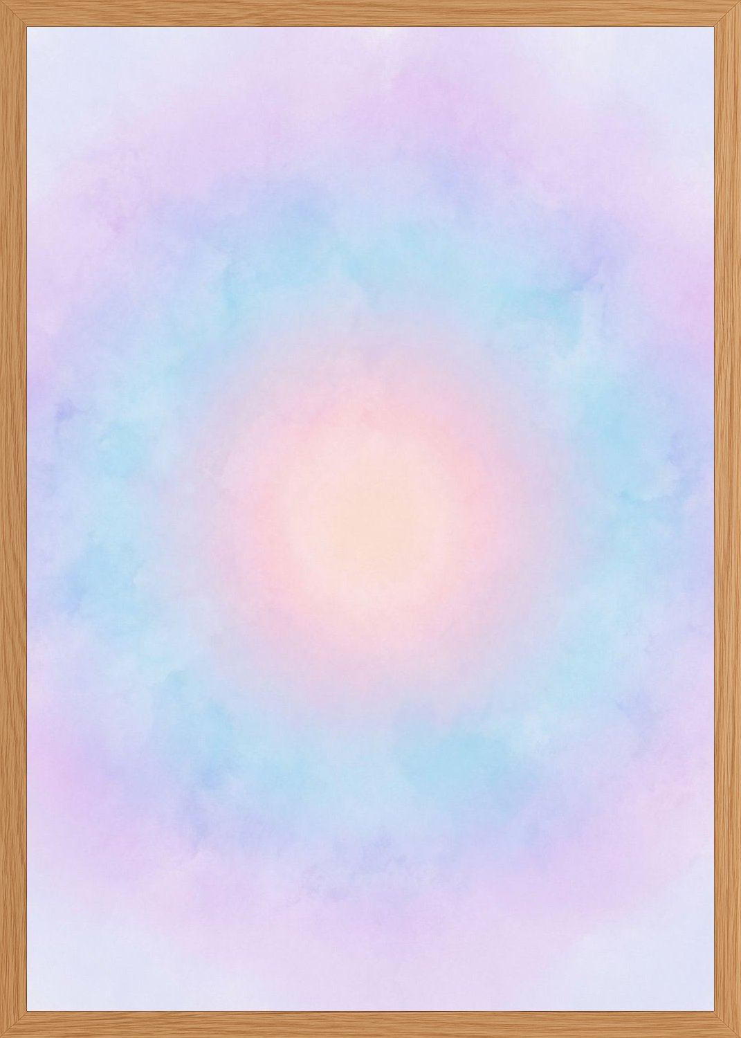 Poster in oak frame
