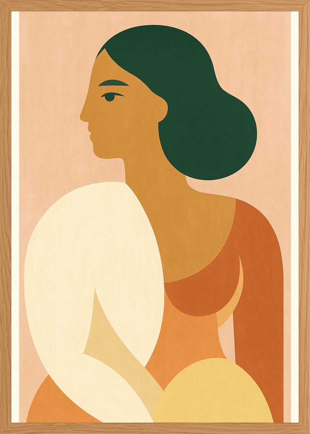 Poster in oak frame
