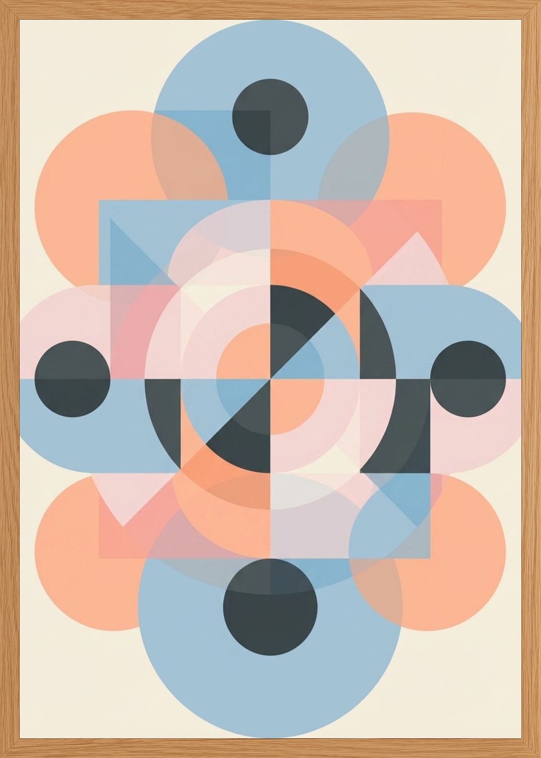 Poster in oak frame