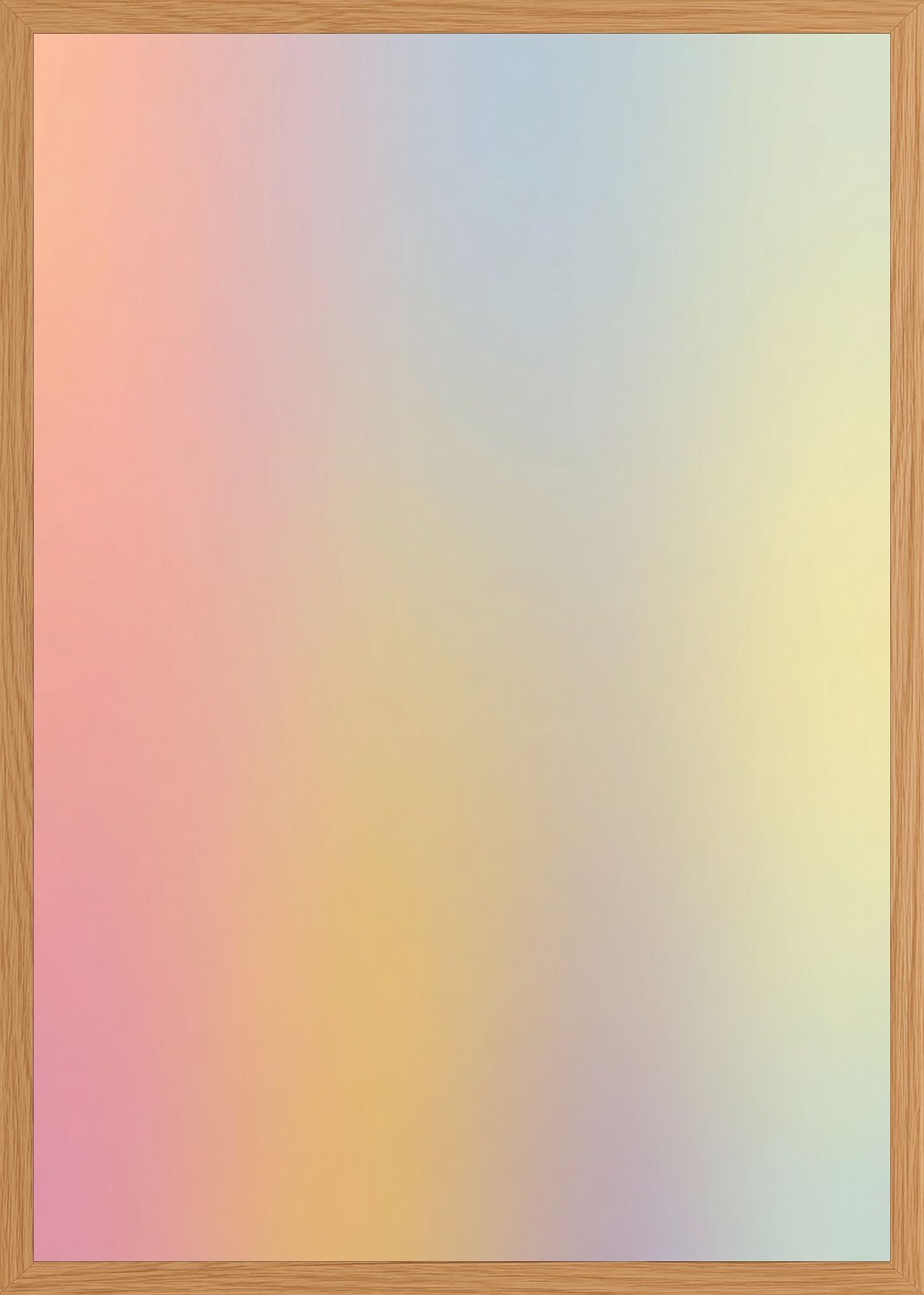 Poster in oak frame