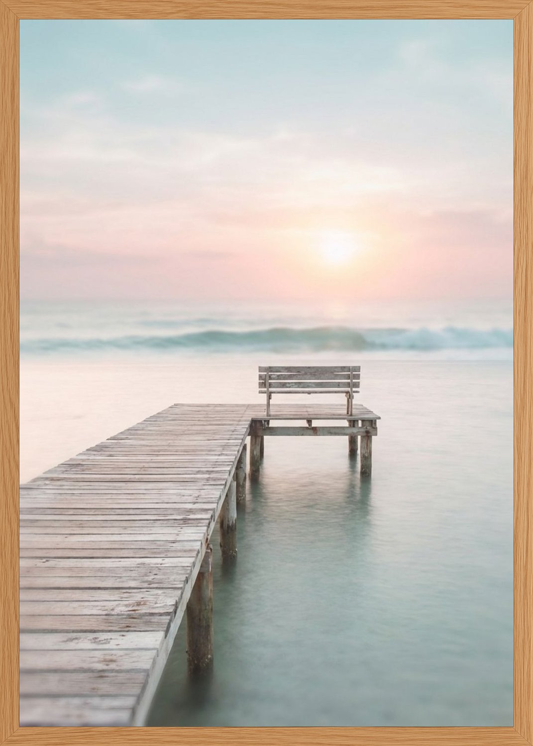 Poster in oak frame