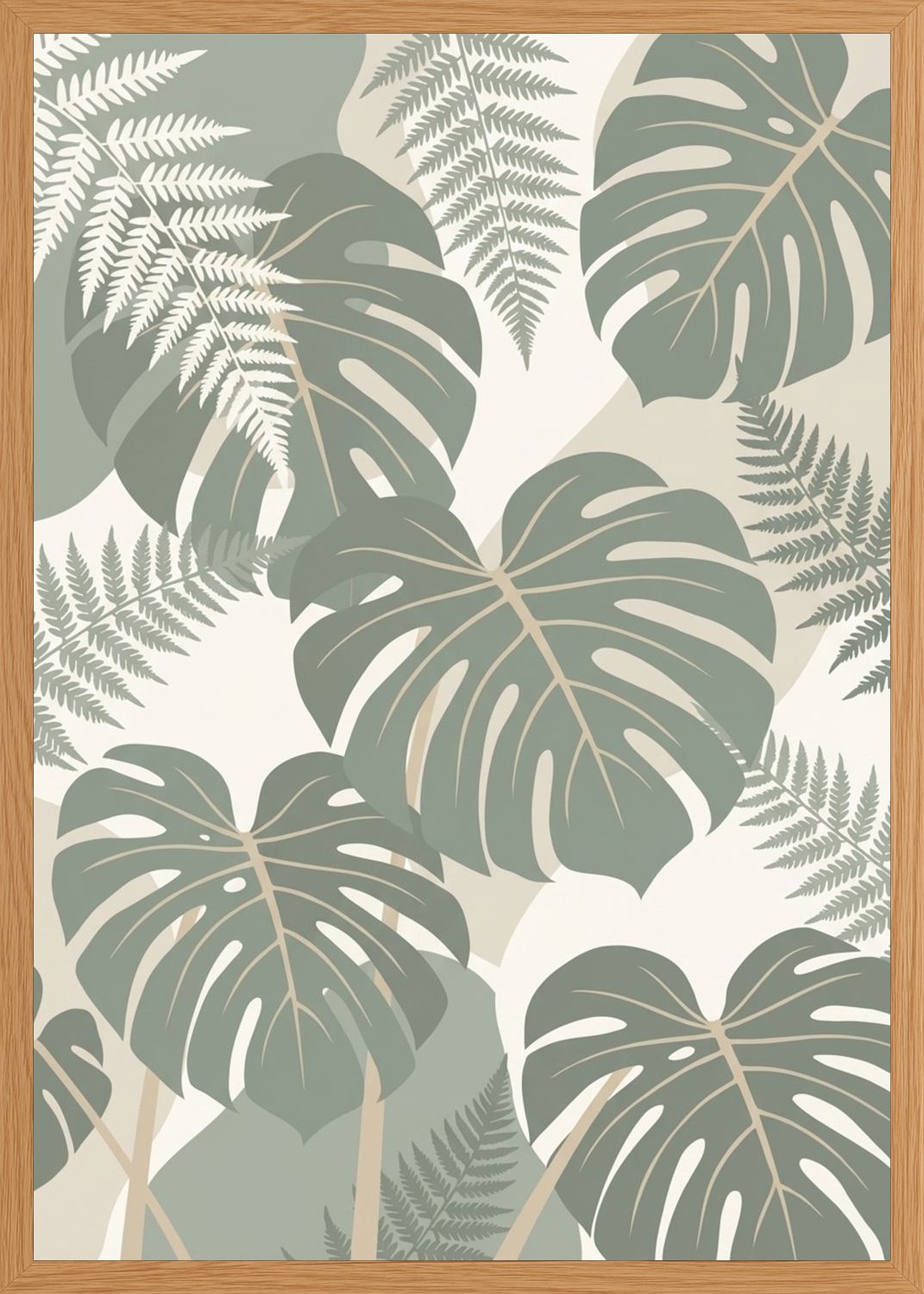 Poster in oak frame