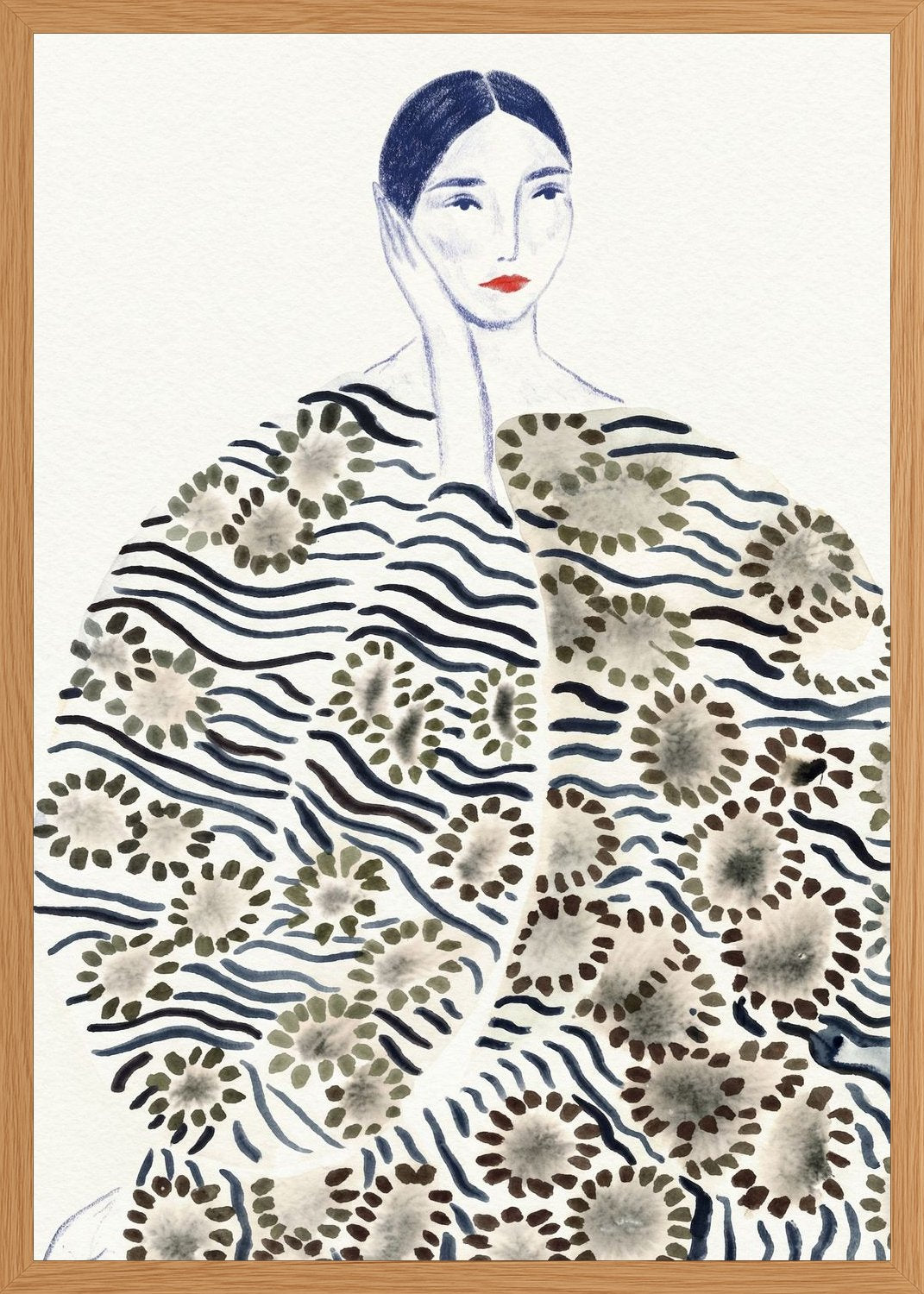 Poster in oak frame