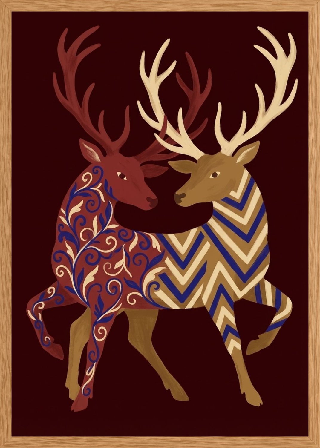 Poster in oak frame