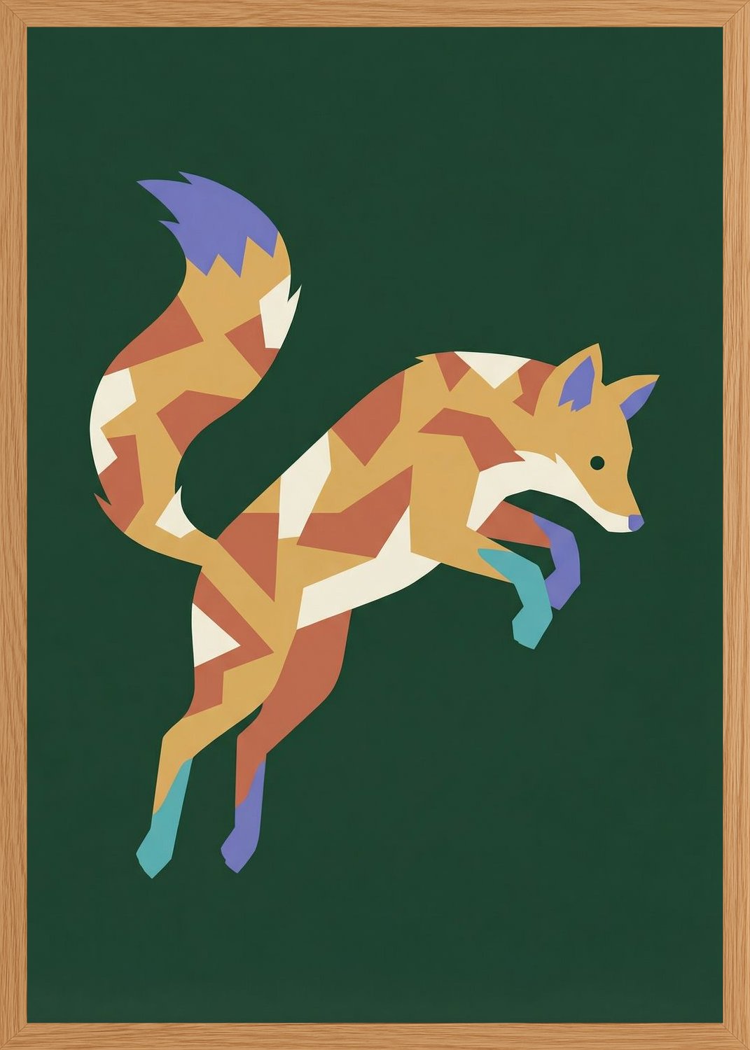 Poster in oak frame
