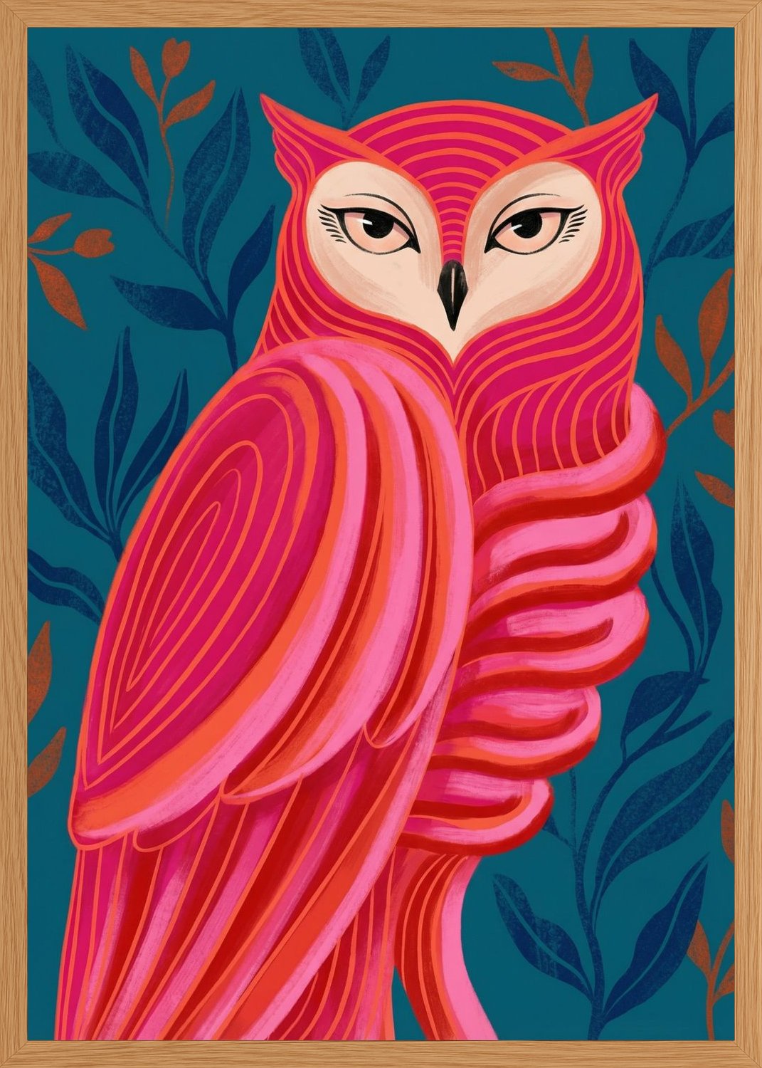 Poster in oak frame