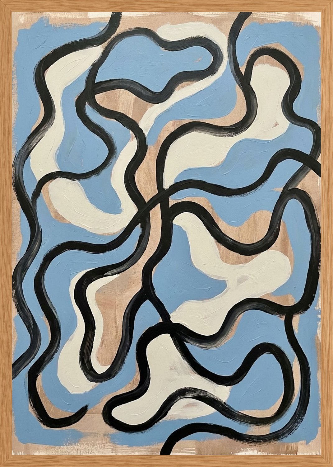 Poster in oak frame