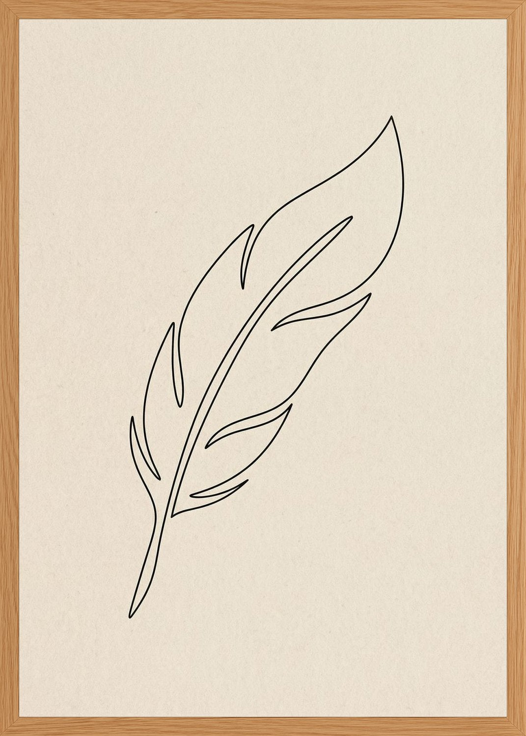 Poster in oak frame