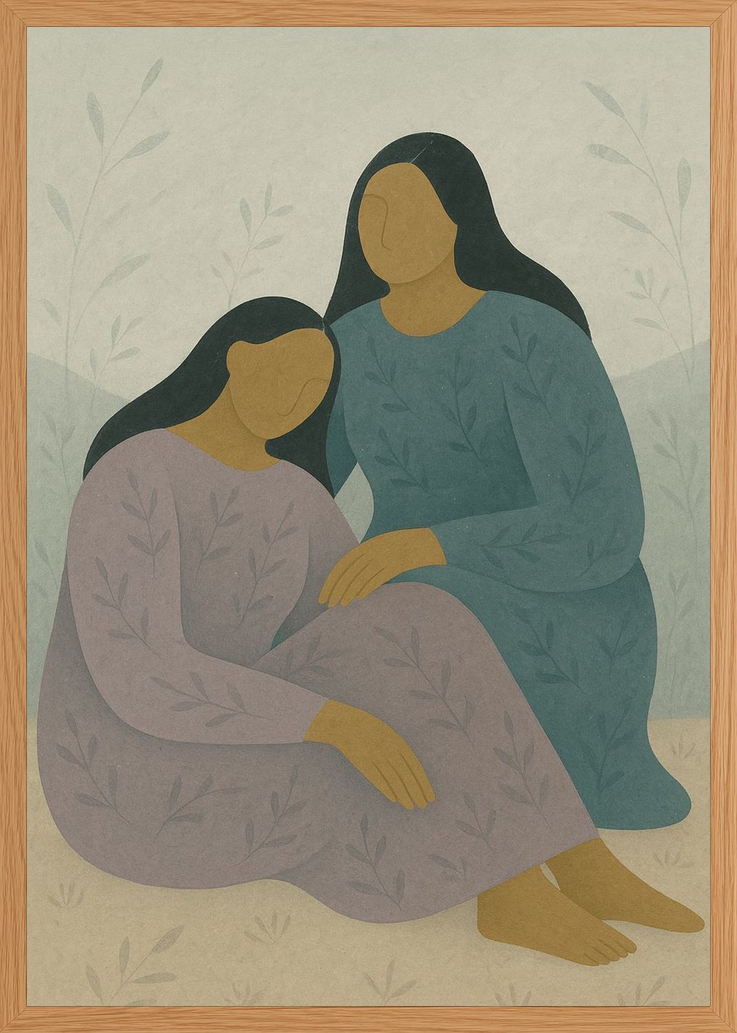 Poster in oak frame