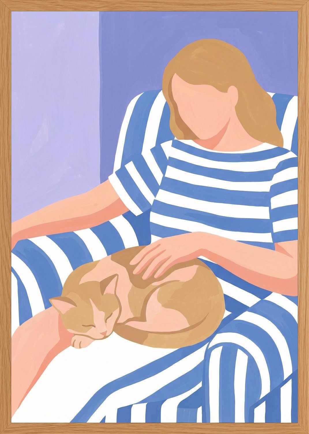 Poster in oak frame