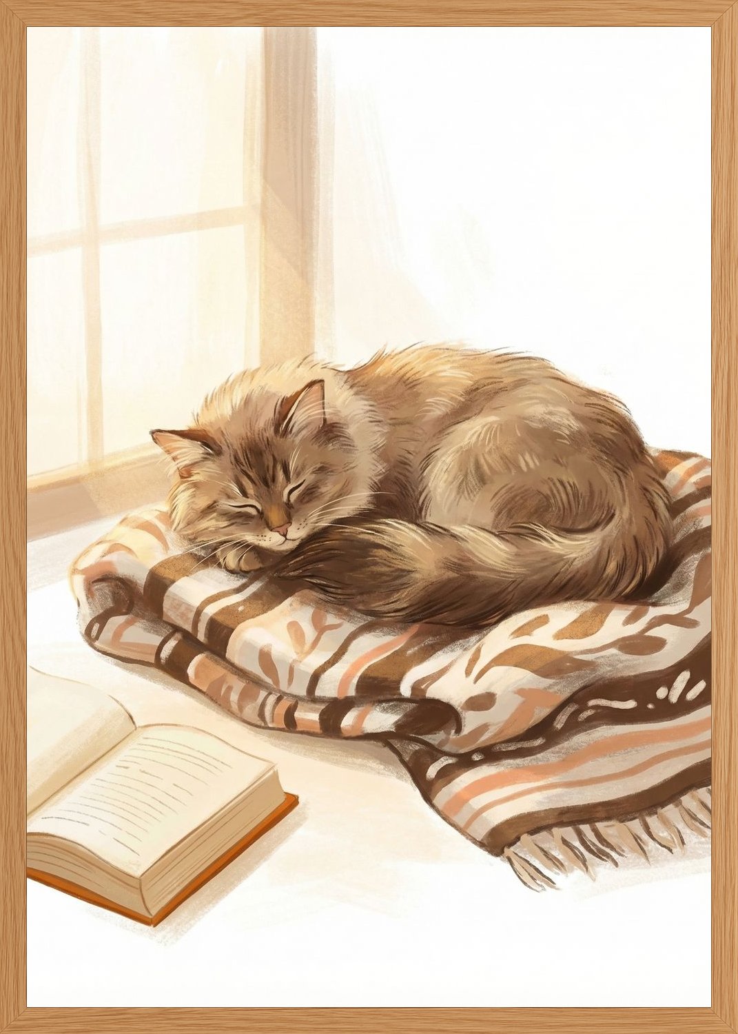 Poster in oak frame