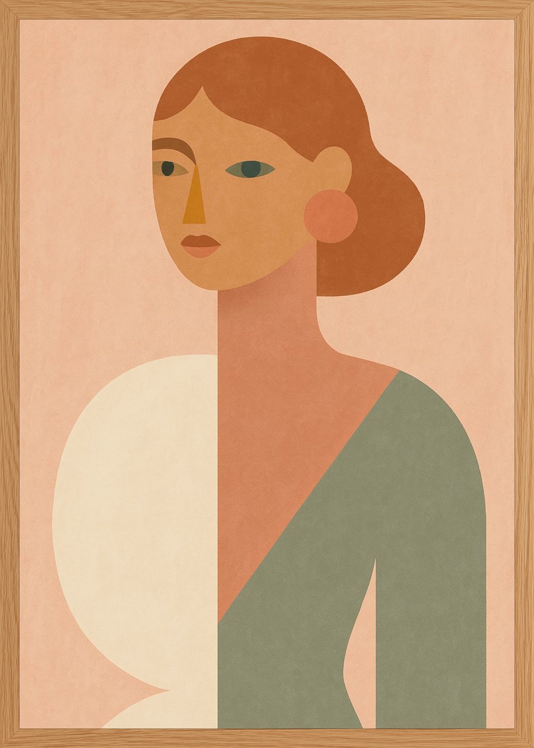 Poster in oak frame