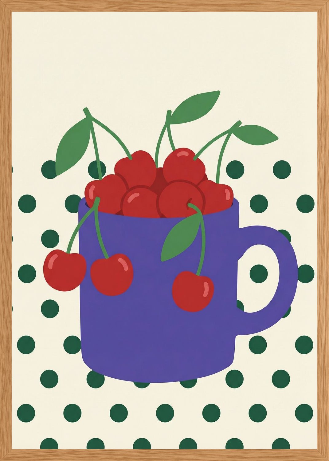Poster in oak frame