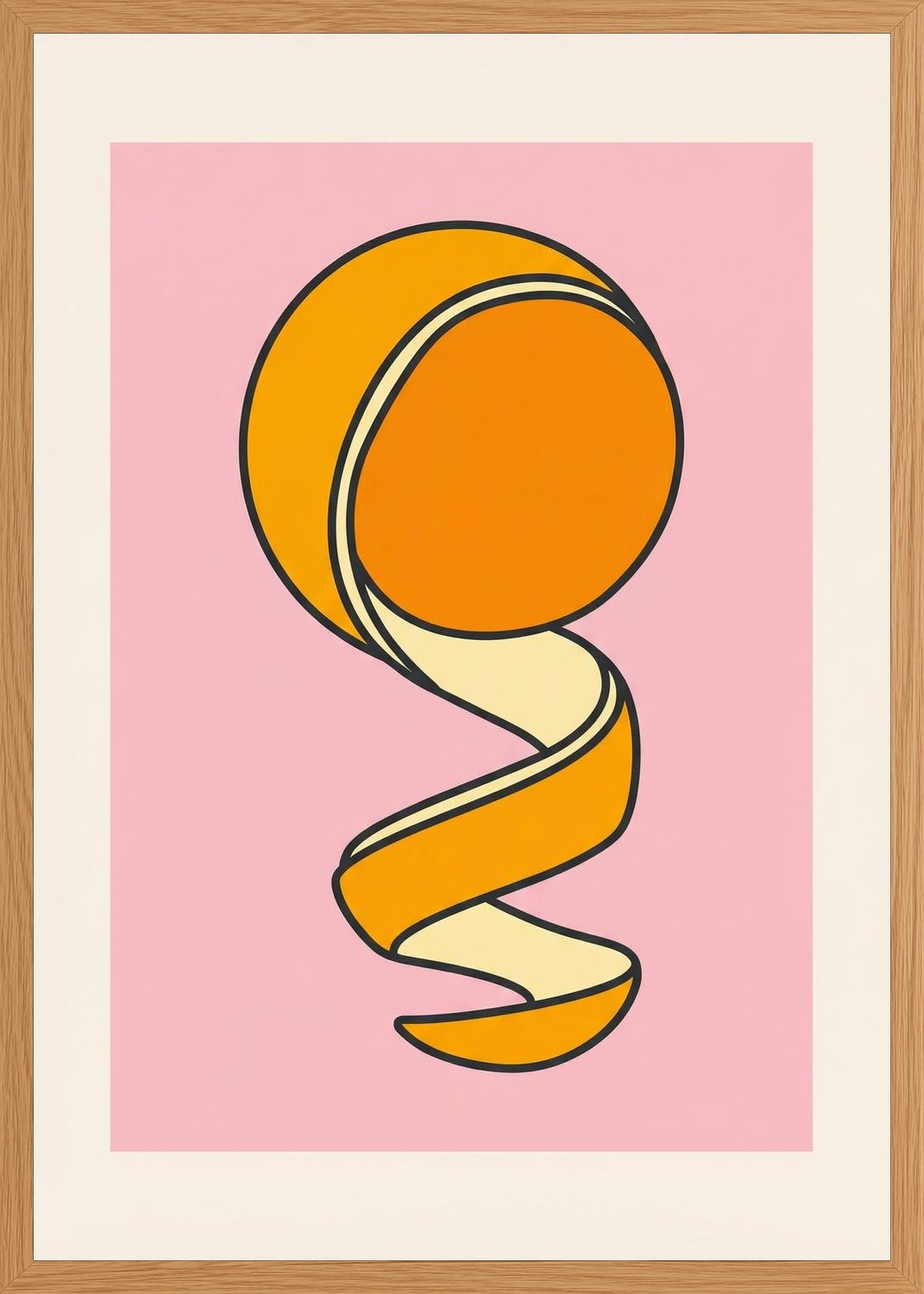 Poster in oak frame