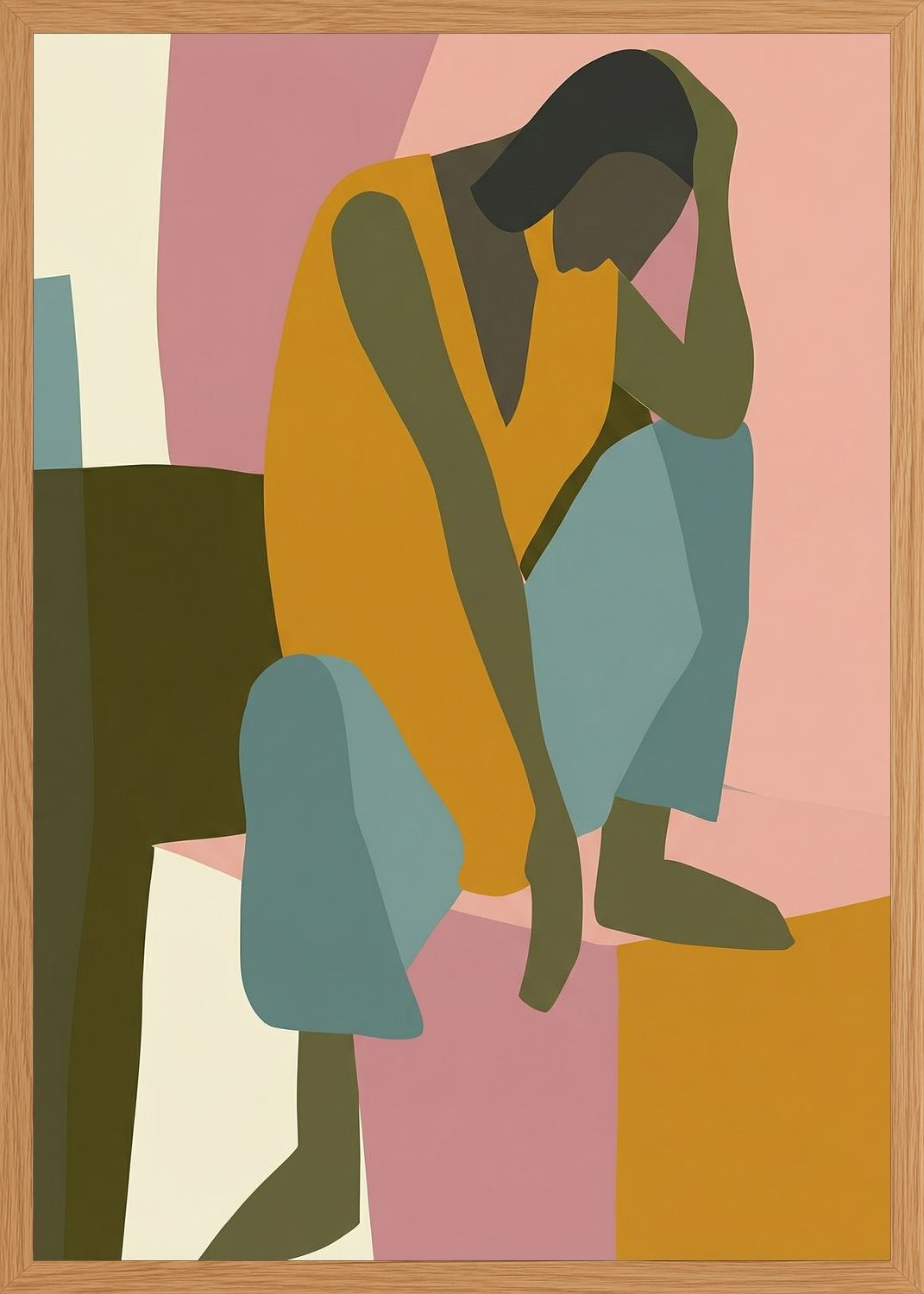 Poster in oak frame