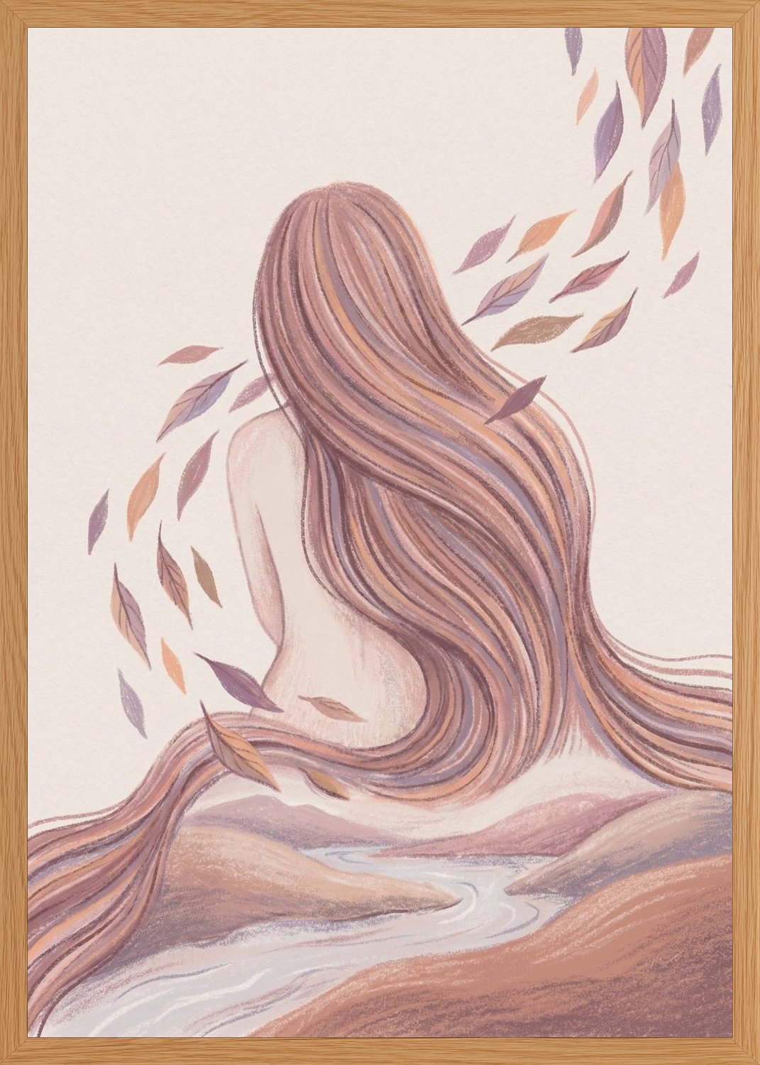Poster in oak frame
