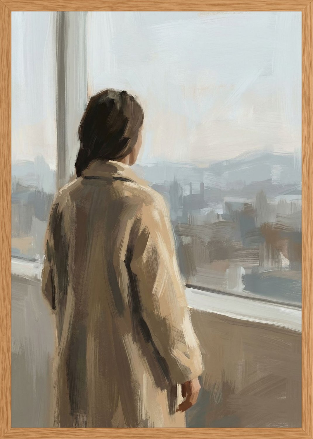 Poster in oak frame