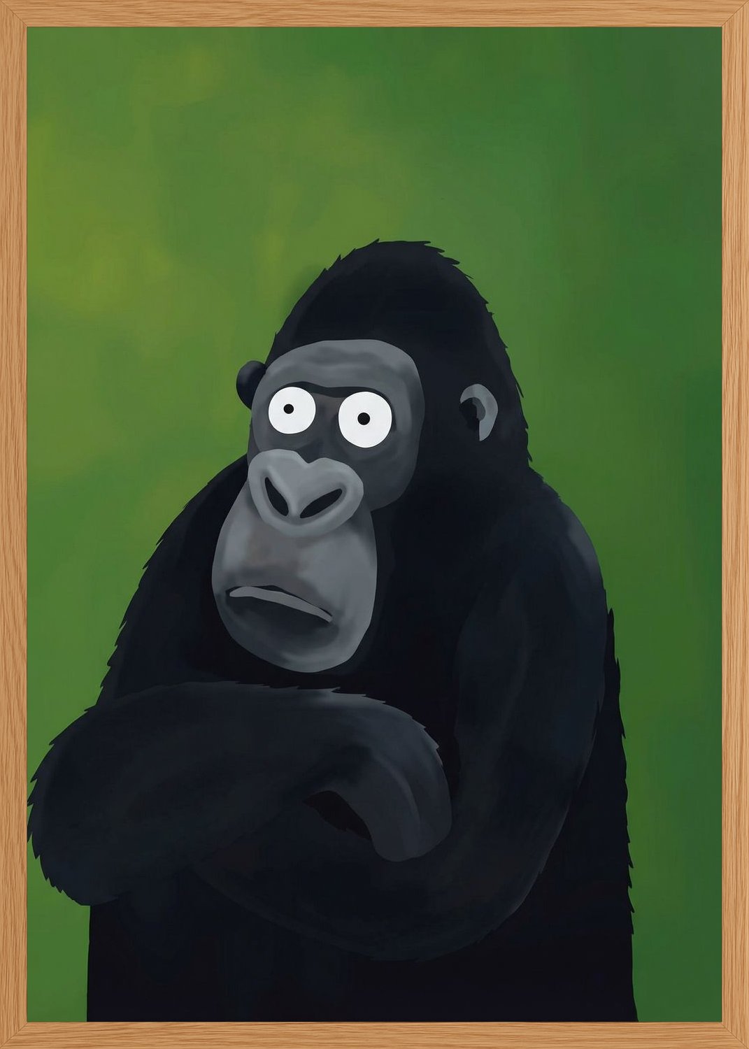 Poster in oak frame