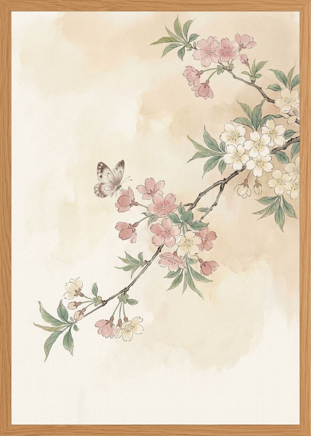Poster in oak frame